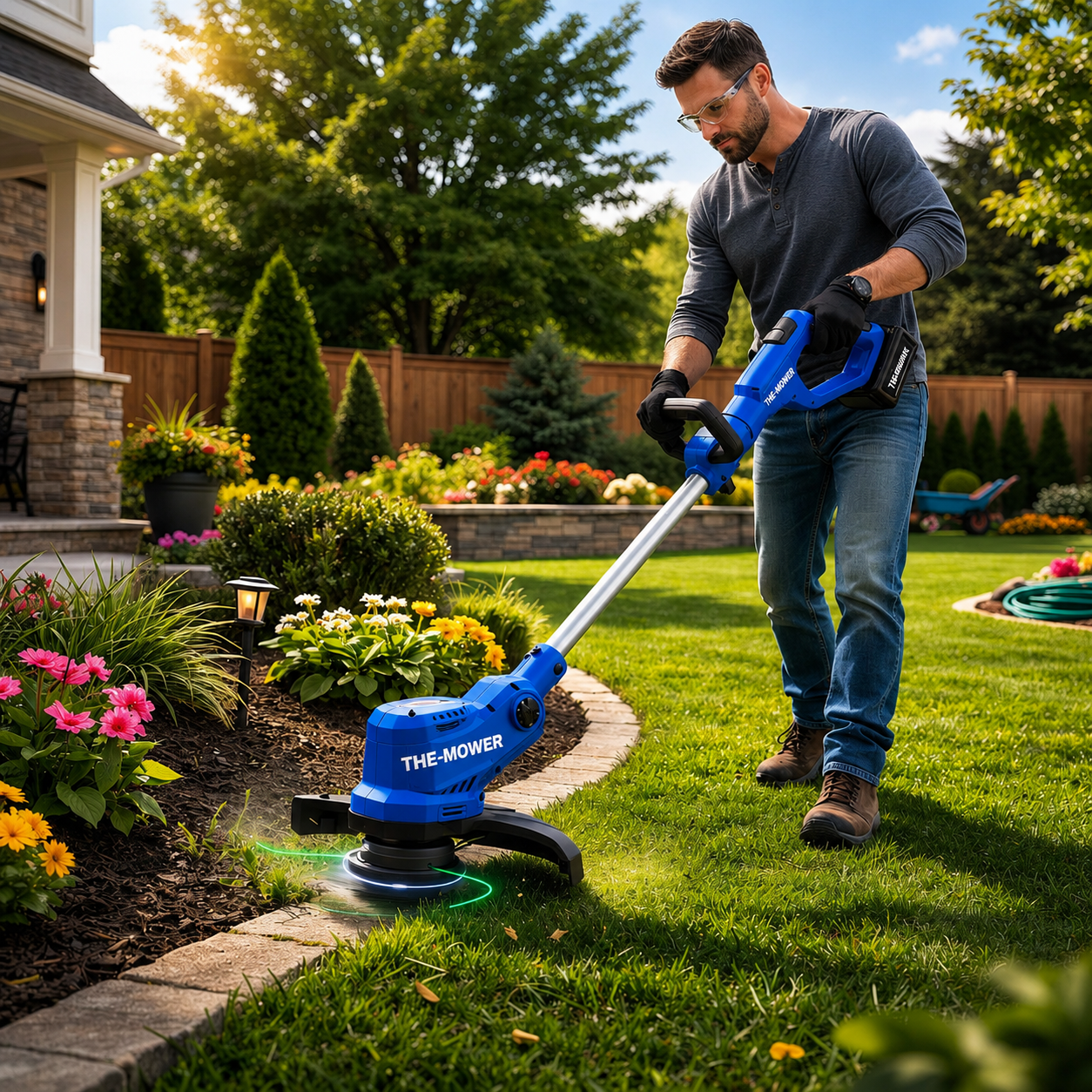 The-Mower 20V Cordless Grass Trimmer and Edger - Image 2