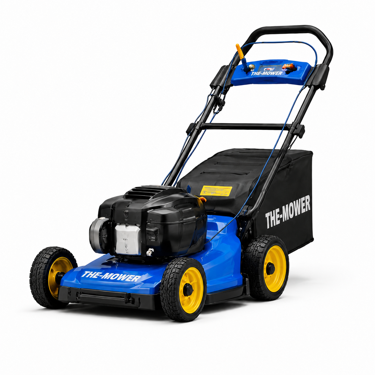 The-Mower 22" 220cc Self-Propelled 3-in-1 Gas Walk-Behind Lawn Mower